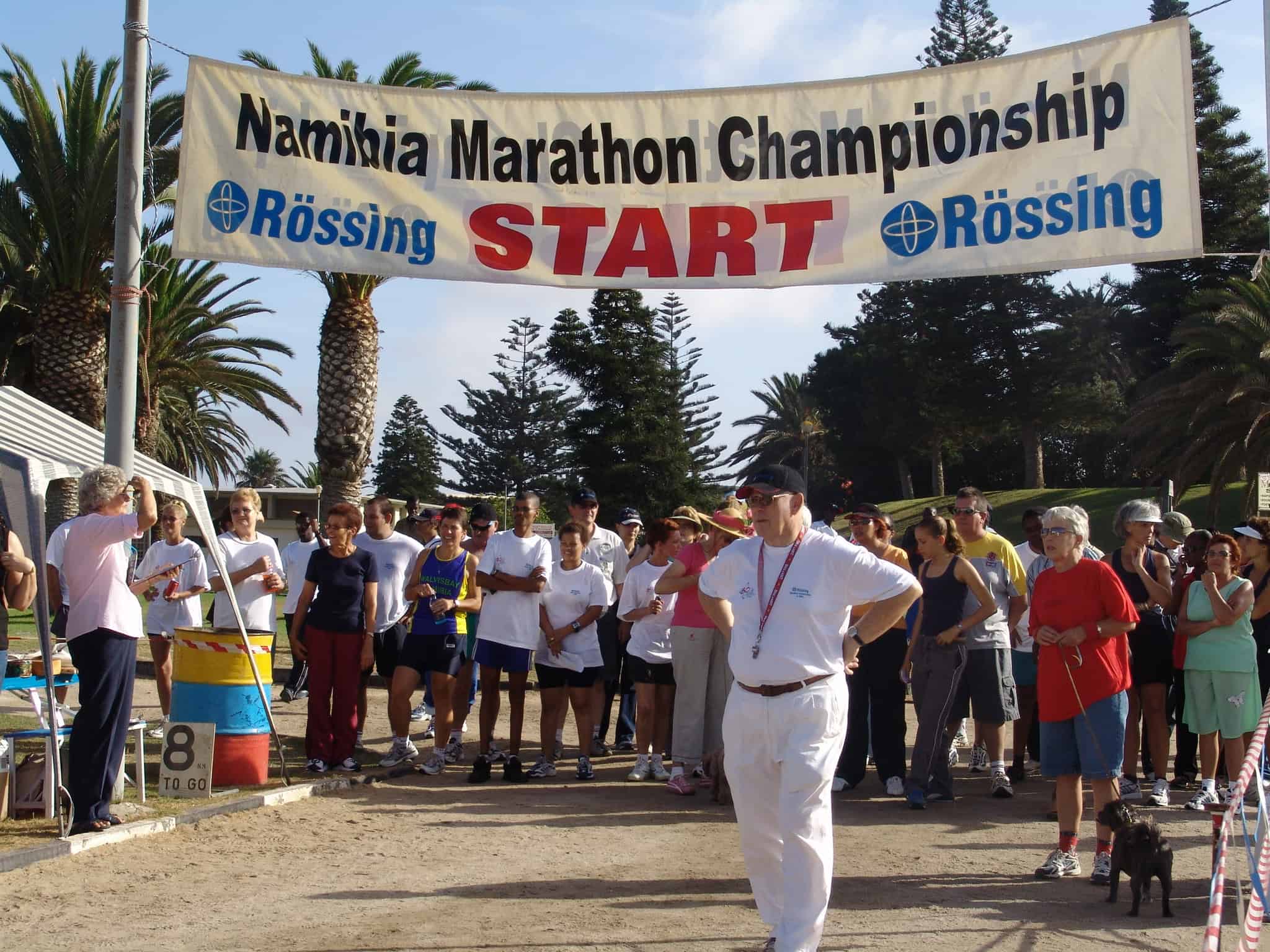 Rössing Marathon Race Director and Swakop Striders running club secretary Frank Slabbert at the 2006 marathon event in Swakopmund.