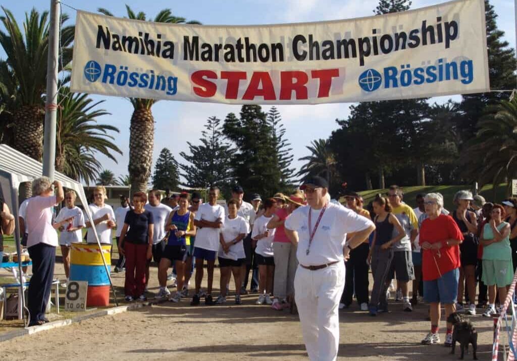 Rössing Marathon Race Director and Swakop Striders running club secretary Frank Slabbert at the 2006 marathon event in Swakopmund.